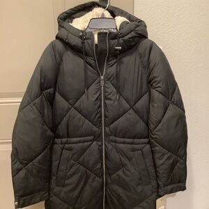Levi's Diamond Quilted Water Resistant Parka, size L